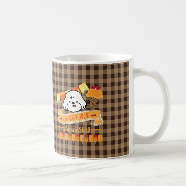 Mug mousseux aime la glace (Droite)