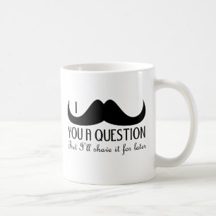 Mug Moustache à la mode et fraîche d'I vous une