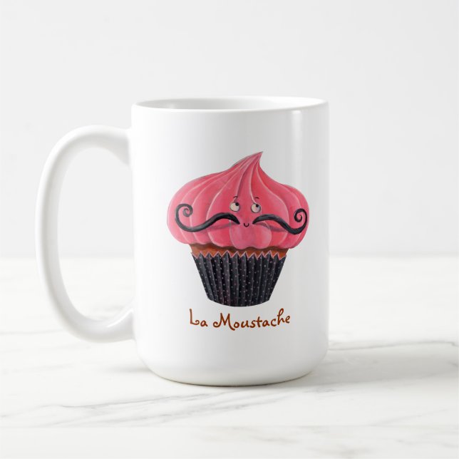 Mug Moustache de petit gâteau et de La (Gauche)