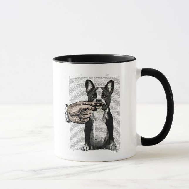 Mug Moustache de taureau français et de doigt (Droite)