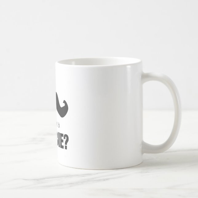 Mug Moustache désolée d'I….êtes-vous un zombi ? (Droite)