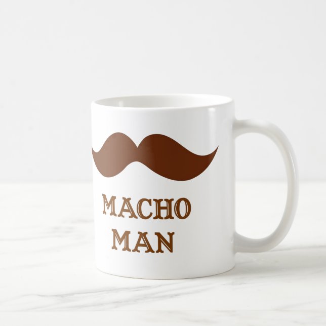 Mug Moustache drôle de macho (Droite)