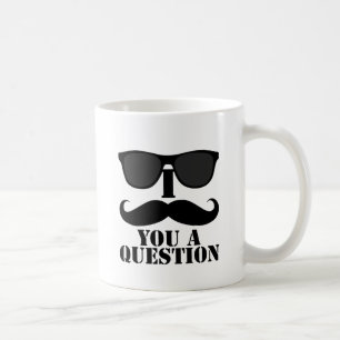 Mug Moustache drôle d'I vous lunettes de soleil d'un