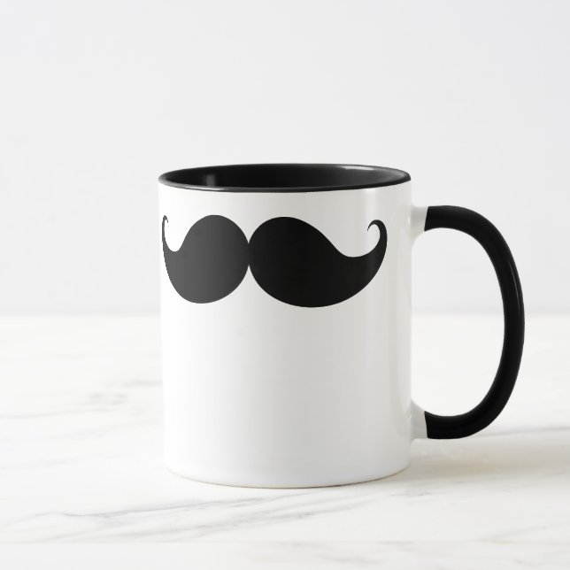 Mug Moustache drôle noire Stache de moustache de (Droite)