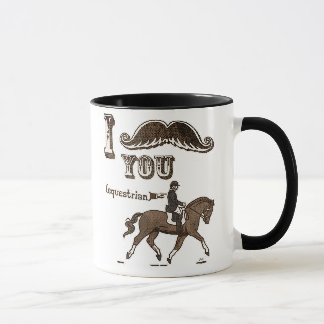 Mug Moustache I vous équestres (Droite)