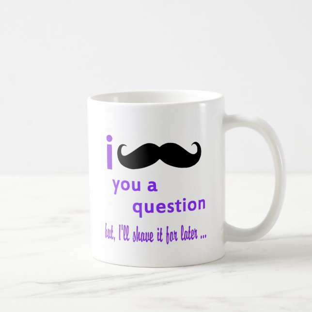 Mug Moustache vous un modèle de Qpc de question (Droite)