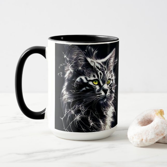 Mug Moustaches Néon (Avec donut)