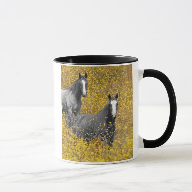 Mug Moutarde et chevaux (Droite)