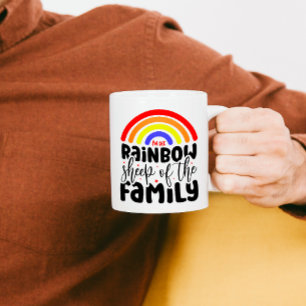 MUG MOUTON ARC-EN-CIEL DE LA FAMILLE DRÔLE GAI