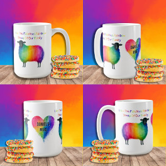 Mug Mouton Arc-en-ciel LGBTQ Personnalisé