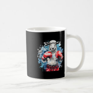 Mug Mouton Boxeur Avec Gants De Boxe Kickboxing Drôle