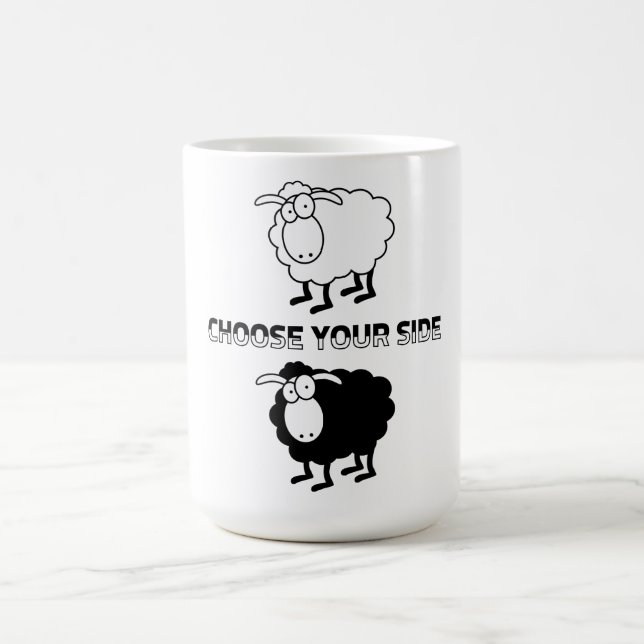 Mug mouton noir et blanc (Centre)