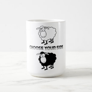 Mug mouton noir et blanc