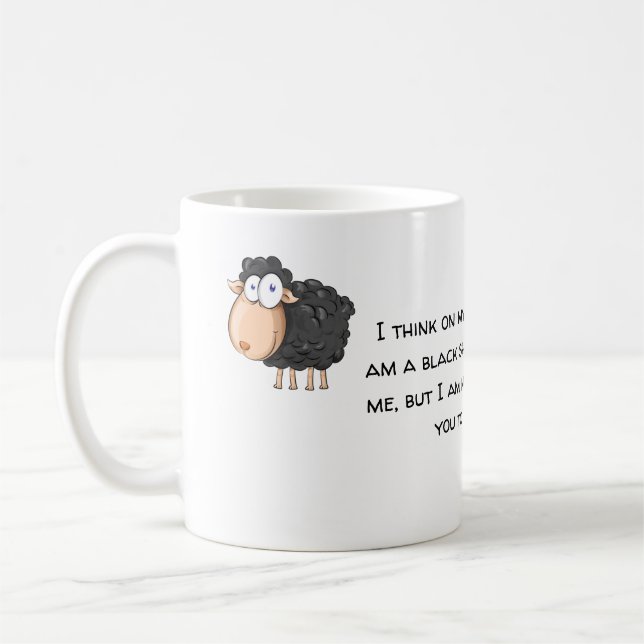 Mug mouton noir pas loup (Gauche)