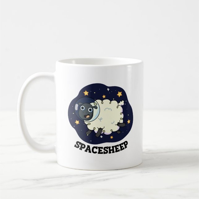 Mug Mouton spatial Blague drôle d'astronaute (Gauche)