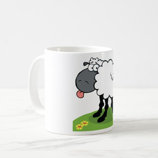 Mug Moutons collant la langue (Devant gauche)
