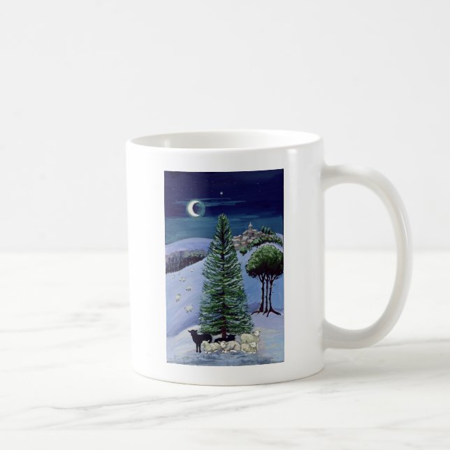 Mug Moutons dans un paysage d'hiver (Droite)