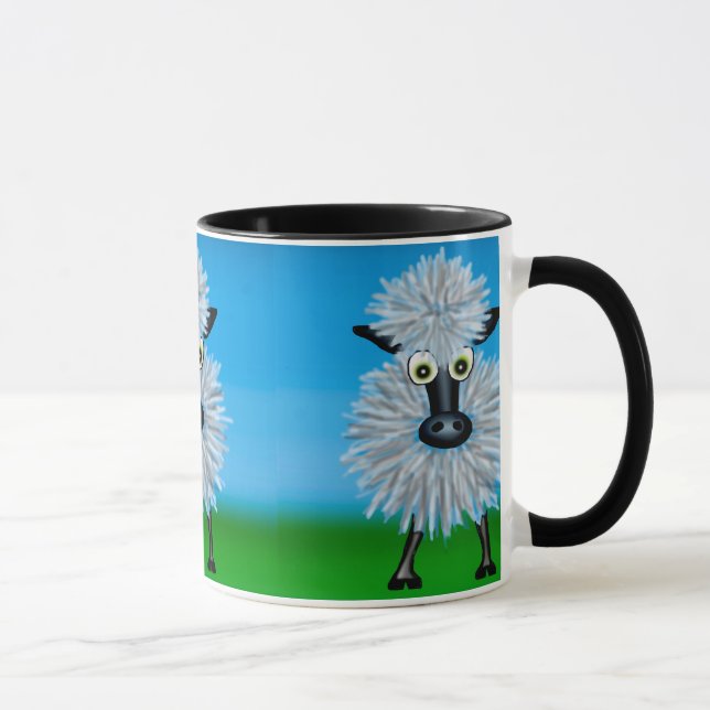 Mug Moutons de bande dessinée (Droite)