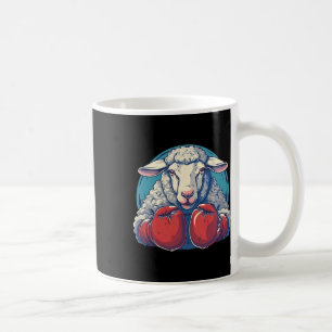 Mug Moutons de boxe avec gants de boxe Kickboxing Drôl