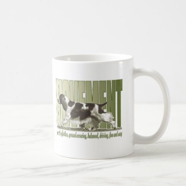 Mug Mouvement d'épagneul de springer anglais (Droite)