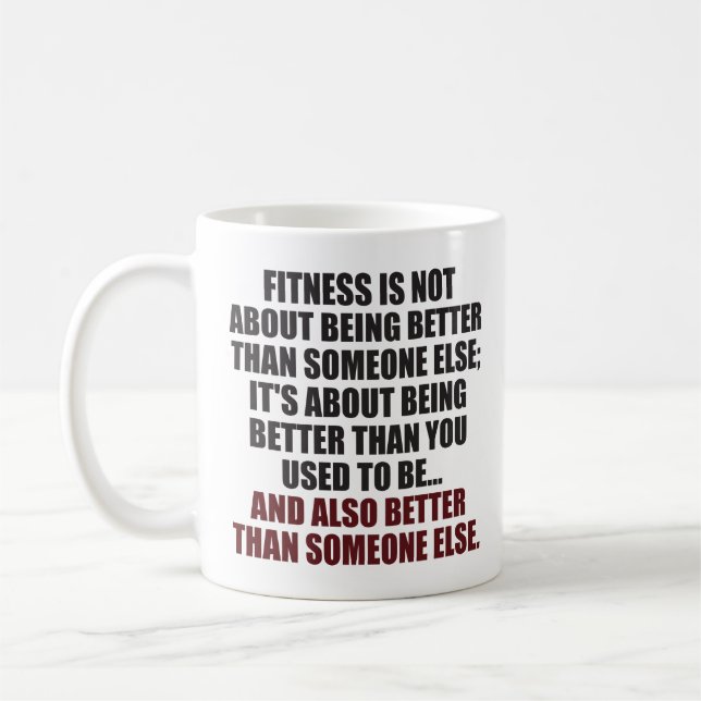 Mug MOYENNE - Exercice de musculation Motivationnel (Gauche)