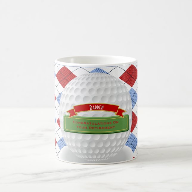Mug Moyens personnalisés GOLF, Golfer thème Par-TEE (Centre)
