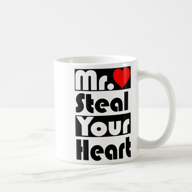 Mug Mr Steal Your Heart For Boys Toddlers Valentines  (Droite)