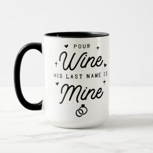 Mug MRS Tout Juste Mariée Annonce de Mariage Mignonne