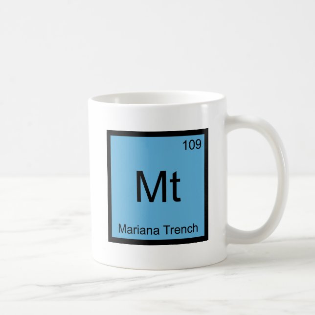 Mug Mt - Chimie de la fosse des Mariannes Symbole de l (Droite)