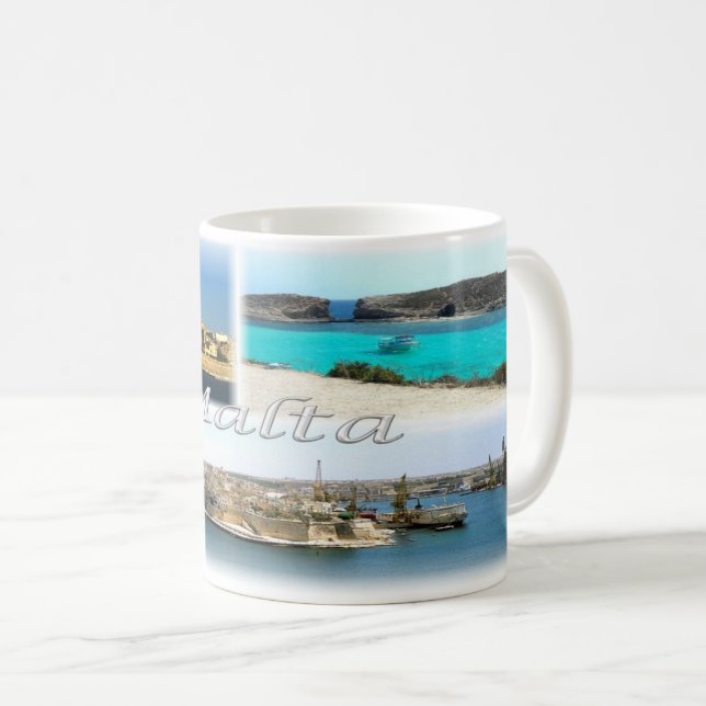 Mug MT Malte - La Valletta Skyline - (Devant droit)
