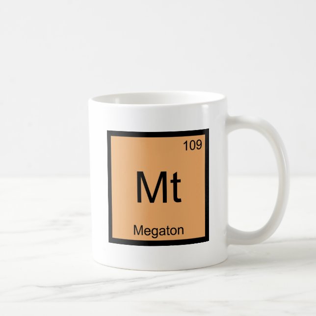 Mug Mt - Megaton Chemistry Élément Symbole de la bombe (Droite)