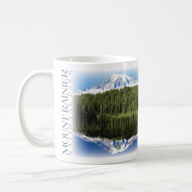 Mug Mt. Rainier National Park Mug, Coupe Washington (Gauche)