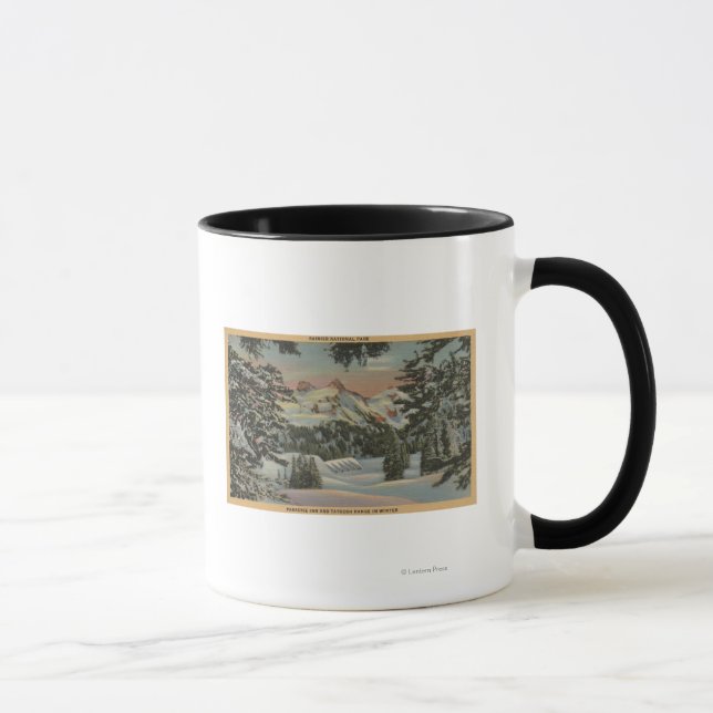 Mug Mt. Rainier, WA - Paradise Inn & Tatoosh Range (Droite)