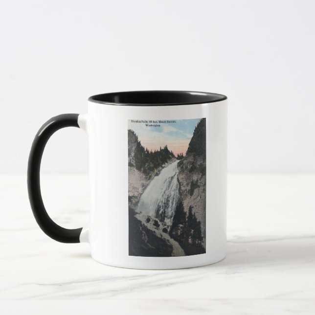 Mug Mt Rainier, Washington - Vue des chutes Sluiskin (Gauche)