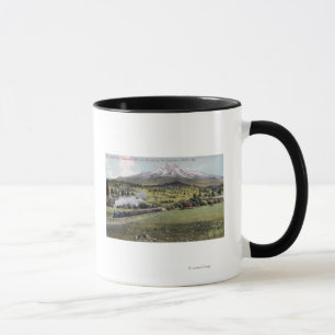 Mug Mt. Shasta et rail Pacifique du sud