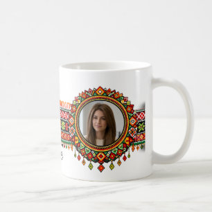 Mug Mu en céramique personnalisée avec broderie palest