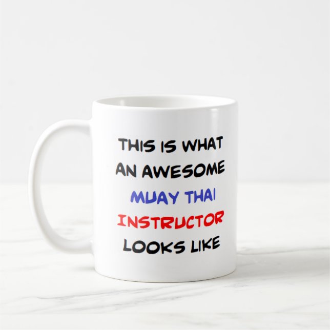 Mug muay thai instructeur, génial (Gauche)