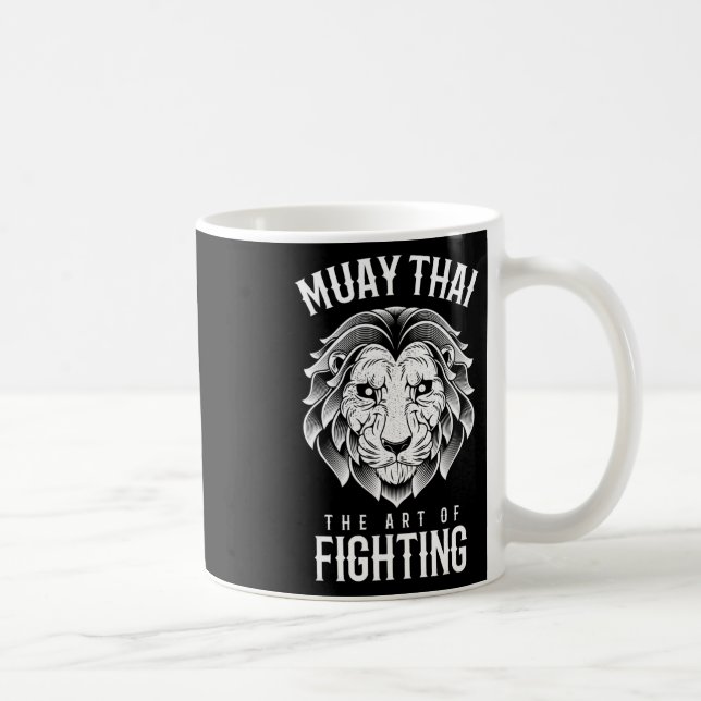 Mug Muay Thai Lion Boxe Thaïlandaise Et Mma  (Droite)