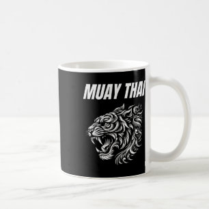 Mug Muay Thai Mma Combat Tatouage Tigre Rugir Kickboxi