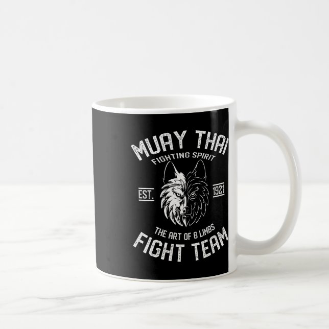 Mug Muay Thai Wolf Fight Team - Nak Muay, Kickboxing G (Droite)