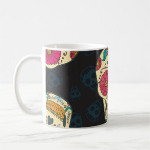 Mug Muertos Skulls : Vintage Élégance sans Seamless.