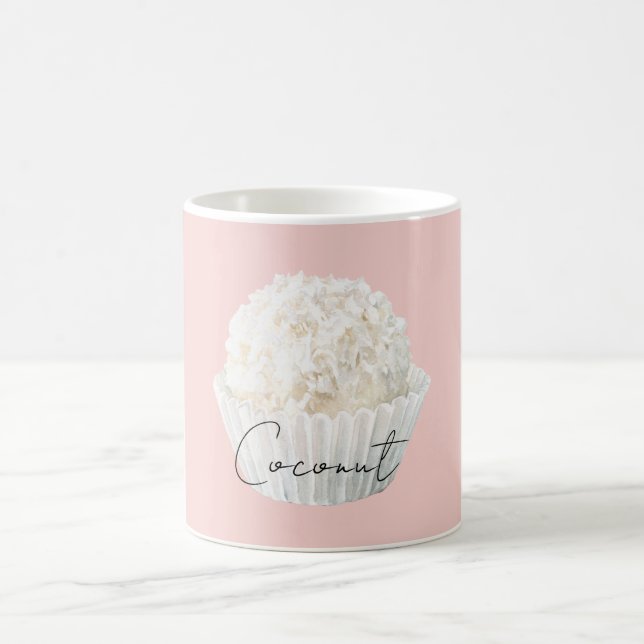 Mug Muffin au coco blanc rose (Centre)