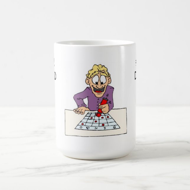Mug Mug/#1 Papa avec papa Jouer au Bingo (Centre)