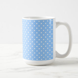 Mug Mug/Bleu et Pois blancs