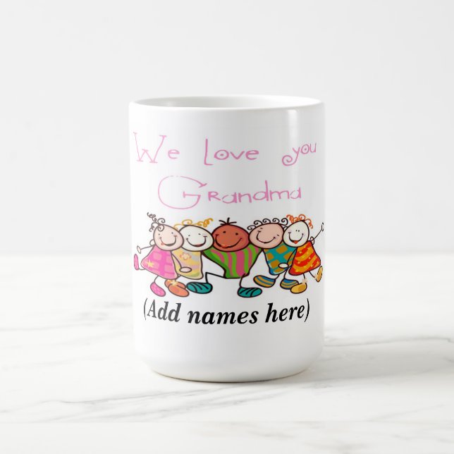 Mug Mug/Citation "Nous t'aimons grand-mère" (Centre)