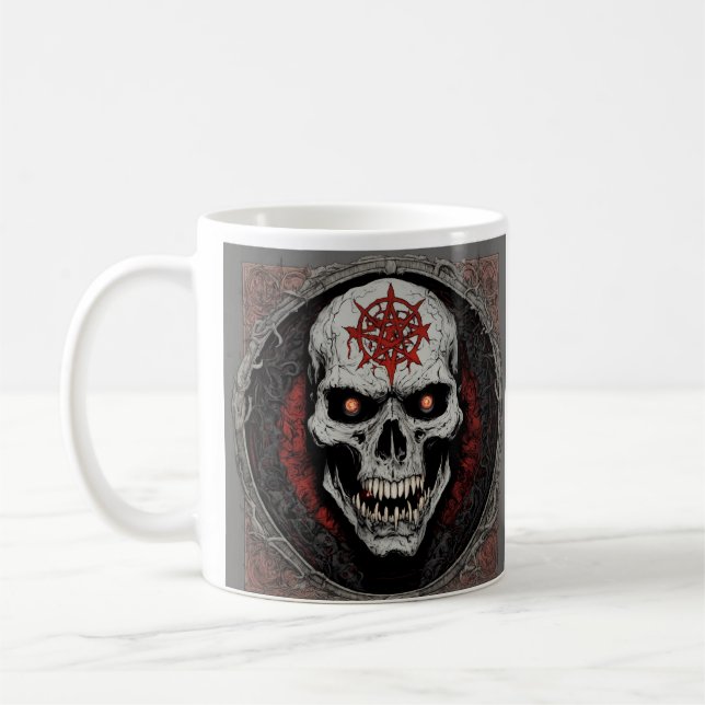 Mug "Mug crâne d'esprit sauvage" "Mug de loup de gunsl (Gauche)