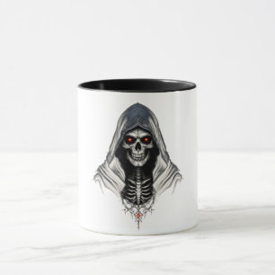Mug "Mug de crâne à faucheuse - Coupe de café gothique