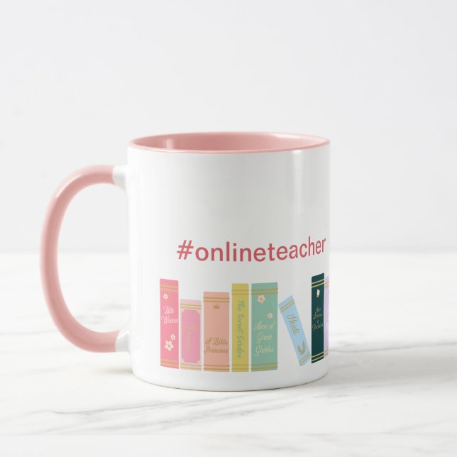 Mug #Mug de l'enseignant en ligne. (Gauche)