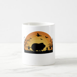 Mug "Mug de lune de porc d'Halloween en Guinée - Coût 