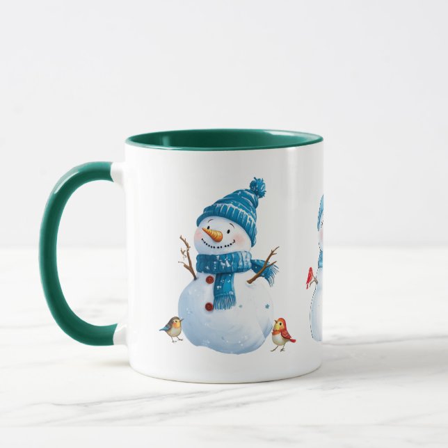 Mug "Mug de Noël Festive Snowman" (Gauche)